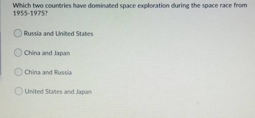I really need help please and thank -you which two countries has dominated space exploration during