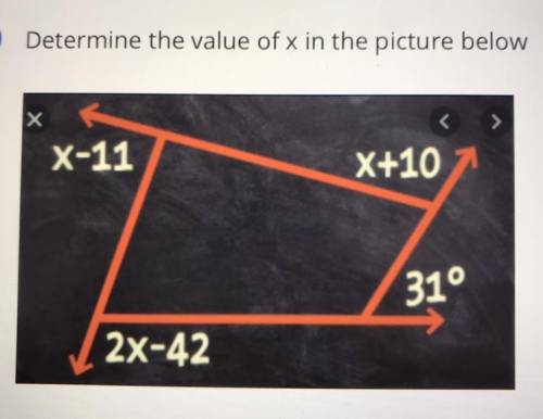 This is urgent can someone please help for the value of x is 
A.95
B.97
C.91
D.93