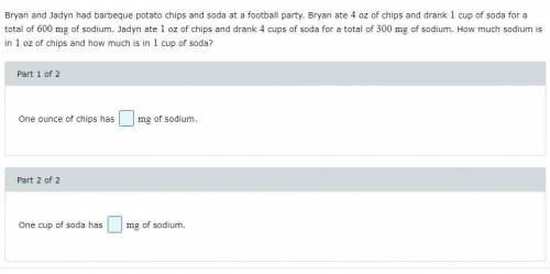 Bryan and Jadyn had barbeque potato chips and soda at a football party. Bryan ate 4 oz of chips and
