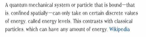 What is an energy level?​