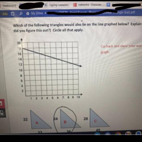 PLEASE I HAVE TO TURN IT IN
Show work for all triangles (will report link)