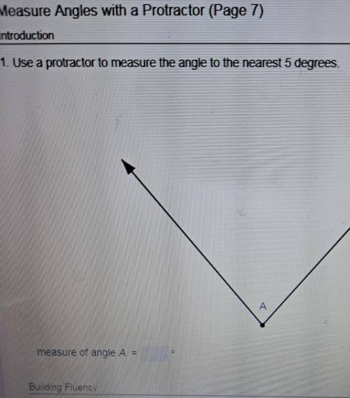 Measure Angles with a Protractor (Page 7) Introduction Check Work Standard 4.MD.C.6 1. Use a protra