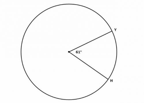 The circle's radius is 8 units. Find the length of overline YH You may use a calculator's button or