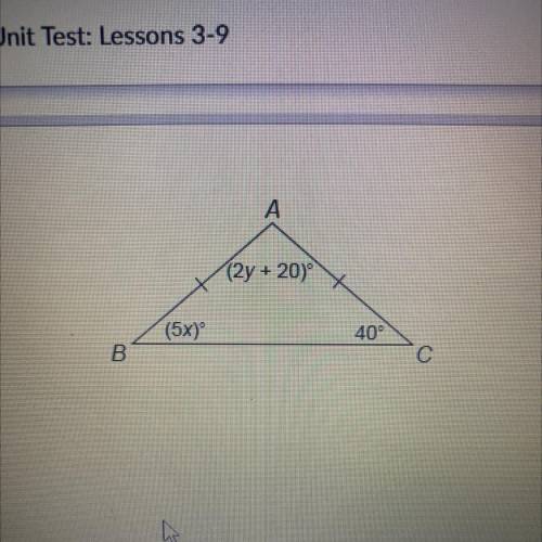 What is the value of y?
Enter your answer in the box.
y =