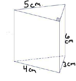 Use the right triangular prism to answer the question below

right triangular prism
What is the su