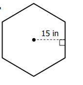 Find the area of this hexagon