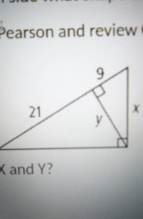 Find X and Y from the given picture ​