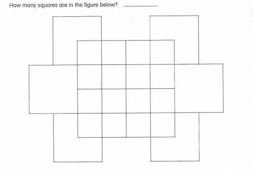 How many squares are in this figure in all?