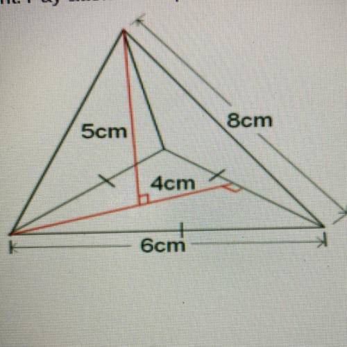 Find the volume of this equilateral triangular pyramid.