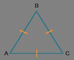 Triangle ABC is equilateral, which means all three side lengths and all three angles are equal.

W
