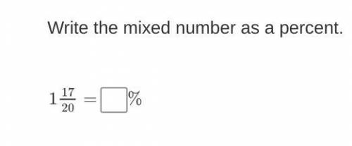 Write the mixed number as a percent.