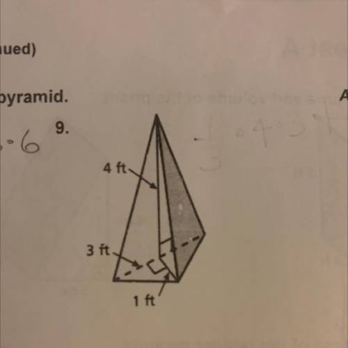 Find the volume of the regular pyramid