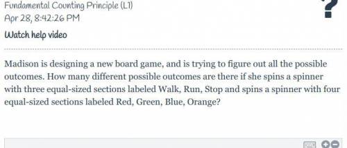 Fundamental Counting Principle (L1)