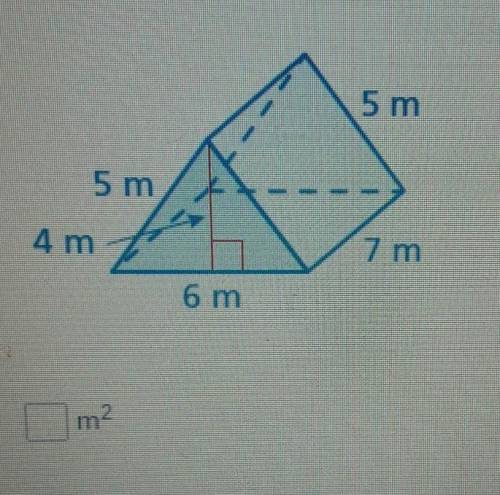 Find the surface area of the prism.​