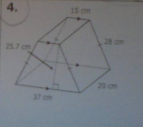 Find the volume of the trapezoid