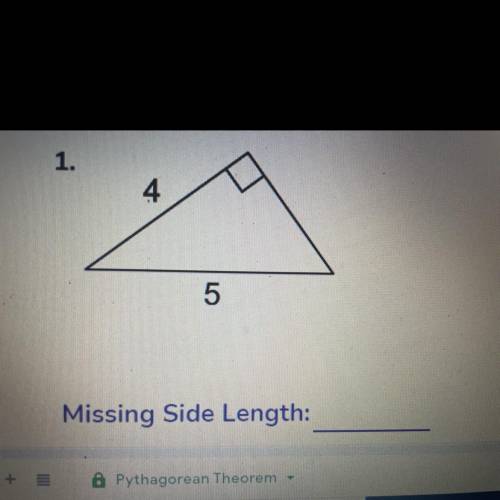 Find the missing side length. Round to the nearest tenth.