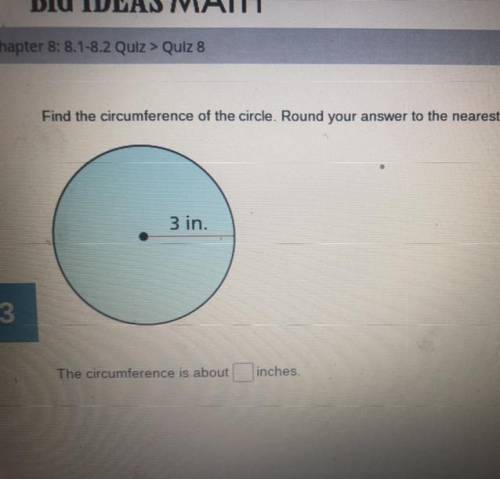 Find the circumference of the circle round your answer to the nearest hundredth