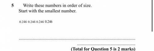 Which numbers are the smallest