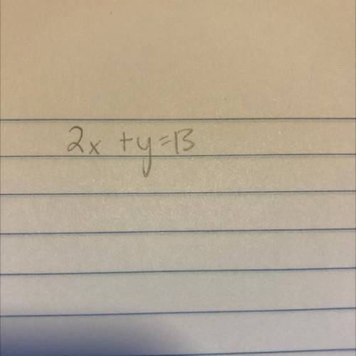 Can someone turn this into y=ax+b form with your work?
