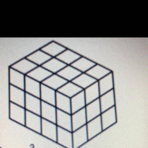 What is the volume of the figure below if each unit cube has a side length of one centimeter?

A.1