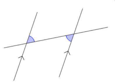 22. Consider the diagram below.

Which relationship describes the marked angles?
A. consecutive in