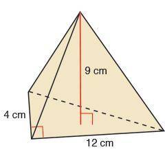 Find the volume of the pyramid.
Please Help!
