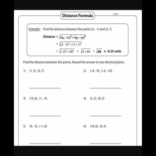 Please help me with 1,2,3,4,5,6 and show me how you get it the answers please I really need help