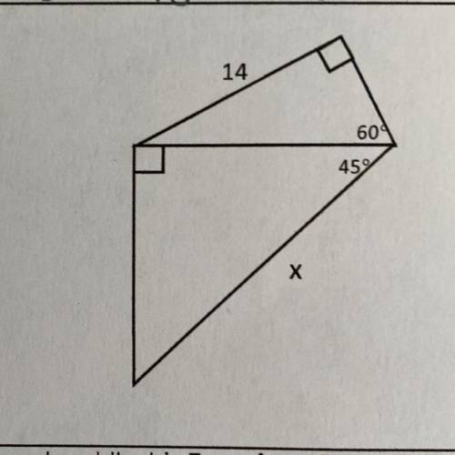 Find x. Using the image above.
