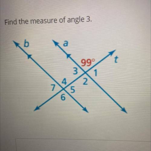 Find the measure of angle 3