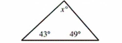 Find the value of x. Classify the triangle by its angles.
