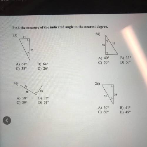 TRIANGLES AND TRIG
HELP ASAP PLEASE
