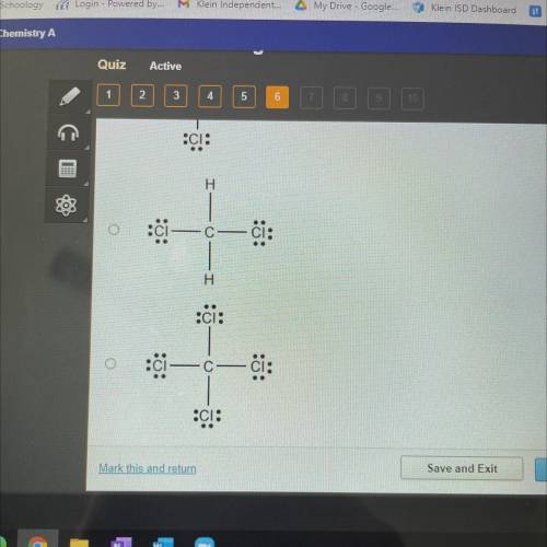 Which structure shows the correct electron arrangement in CC14?
H-C
I-O-I
:ci: