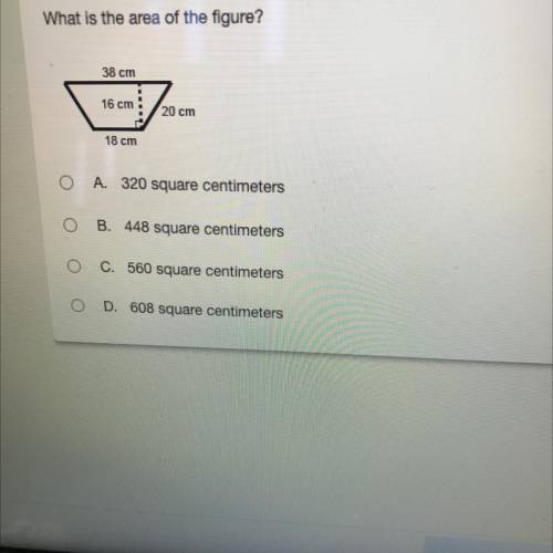 What is the area of the figure?