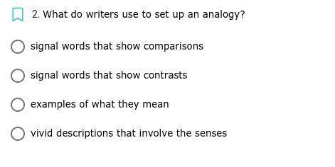 PLEASE help meh! 
What do writers use to set up an analogy?
