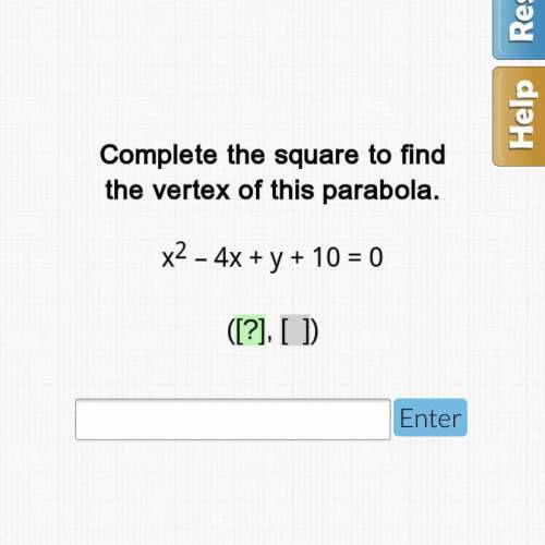 Complete the square to find the vertex of this parabola