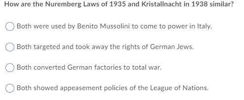 How are the nuremberg laws of 1935 and kristallnacht in 1938 similar