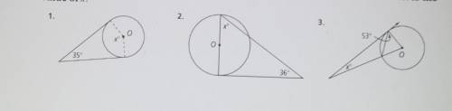 Lines that appear to be tangent are tangent. O is the center of each circle. What is the

value of