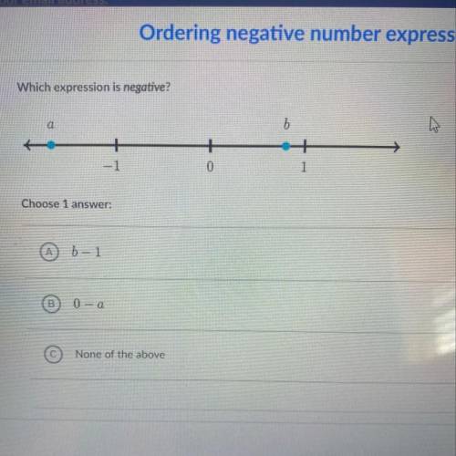 Which expression is negative?