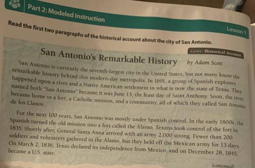 Based on the supporting details, what central idea is the author communicating about San Antonio?