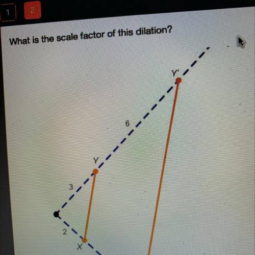 What is the scale factor of this dilation?