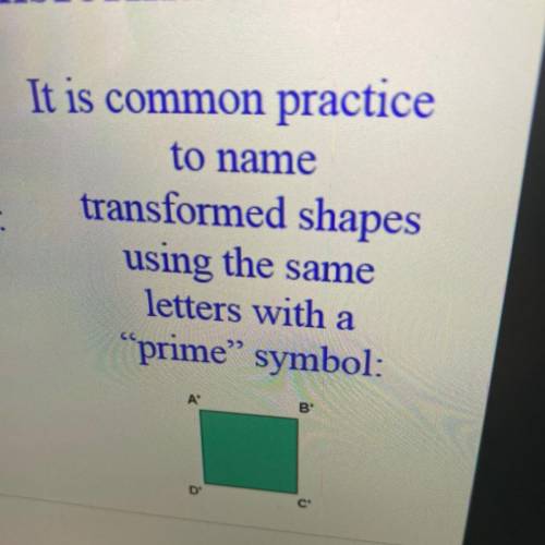 How would you say the image on the right?

A.) Prime A, B, C, and D
B.) A prime, B prime, C prim