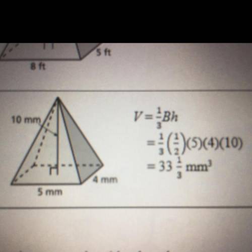Your friend finds the volume of the pyramid. is your friend correct? explain your reasoning

Just