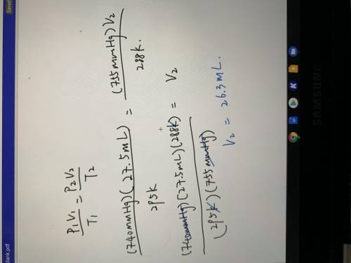 Can someone help me please  With combined gas law problem please help me with #2 come on I’ll give y