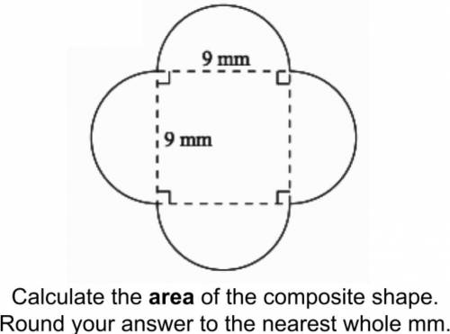 Find the area of the composite shape