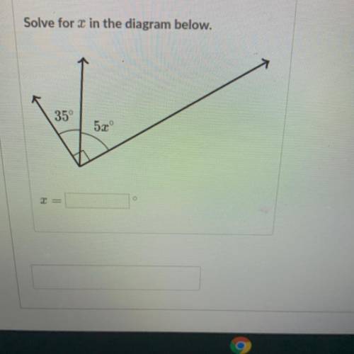 Pls help 
solve for x in the diagram above