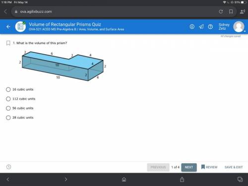 What is the volume of this prism?