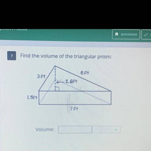 Find the volume of the triangular prism PLS HELP!WILL GIVE BRAINLEIST!