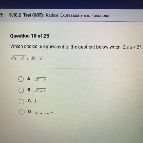 Which choice is equivalent to the quotient below when