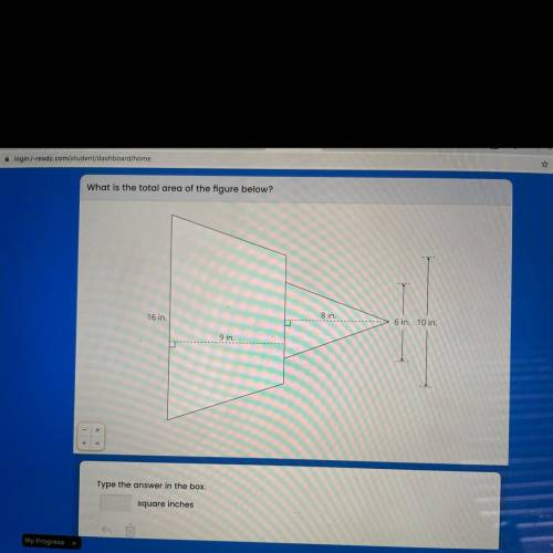 What is the total area of the figure below?