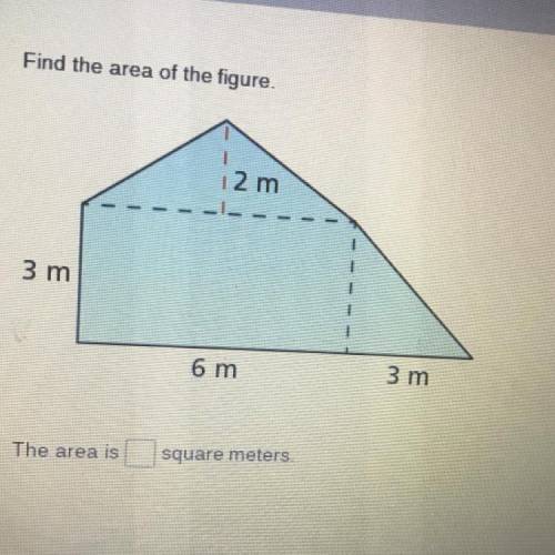 Find the area of the figure 2m 3m 6m 3m